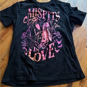 Disney Black and Pink 'Misfits in Love' T-Shirt‎